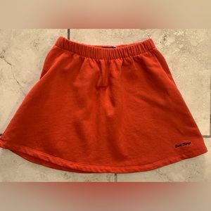 BERSHKA- Women’s Orange Cotton Mini Skirt//////////